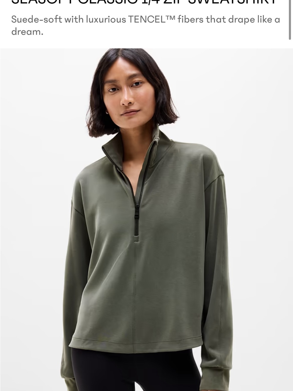 SEASOFT CLASSIC 1/4 ZIP SWEATSHIRT